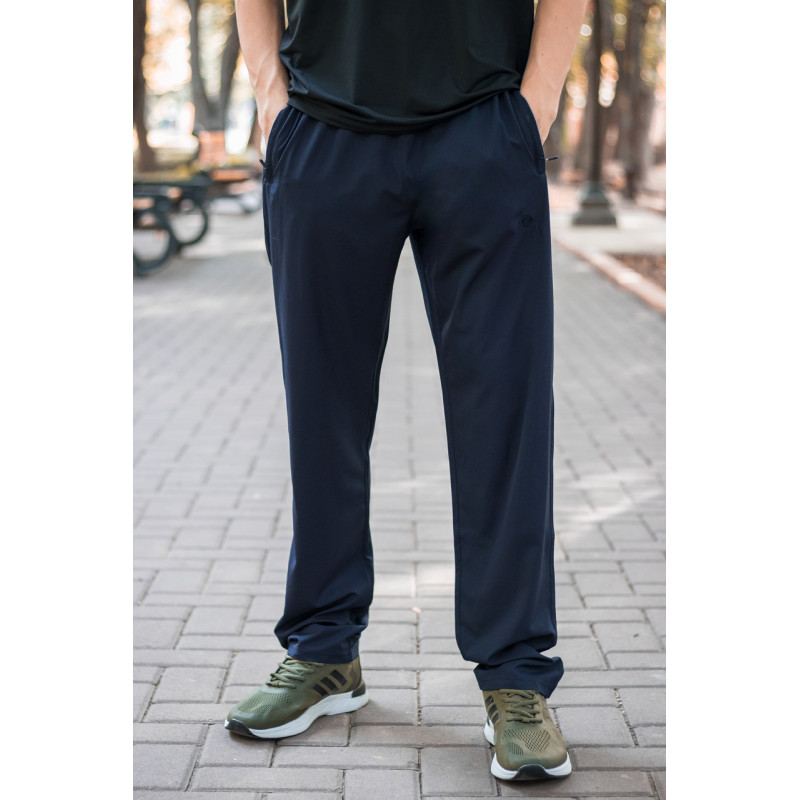 Спортивные штаны Piyera мужские ровные микрофибра M-XXXL , XL, Темно-синий