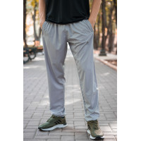Спортивные штаны Piyera мужские ровные микрофибра M-XXXL , M, Светло-серый