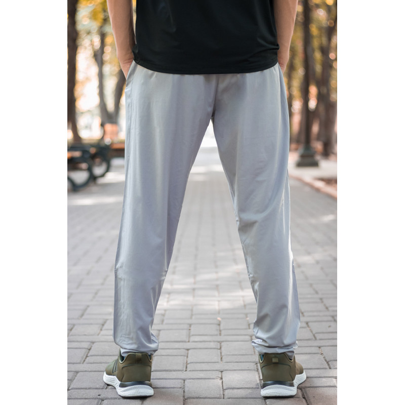 Спортивные штаны Piyera мужские ровные микрофибра M-XXXL , L, Светло-серый