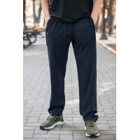 Спортивные штаны Piyera мужские ровные микрофибра большие размеры XL-5XL , XXL, Темно-синий