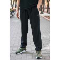Спортивные штаны Piyera мужские ровные микрофибра большие размеры XL-5XL , XXXL, Черный