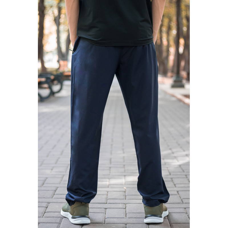 Спортивные штаны Piyera мужские ровные микрофибра большие размеры XL-5XL , 5XL, Темно-синий