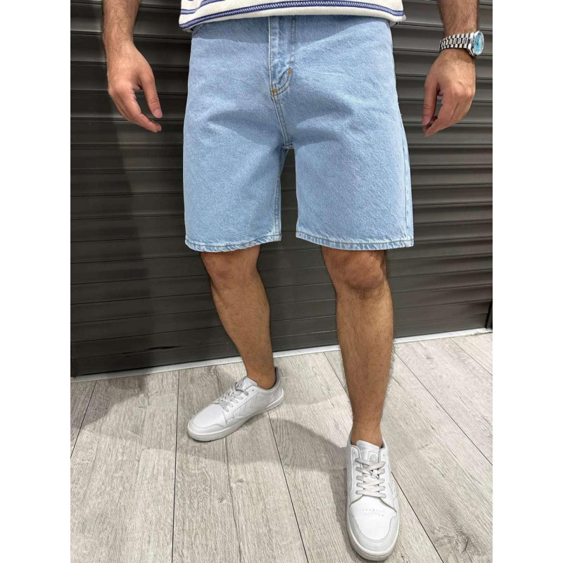 Шорты багги мужские John Lucca широкие 100% коттон , 34, Синий