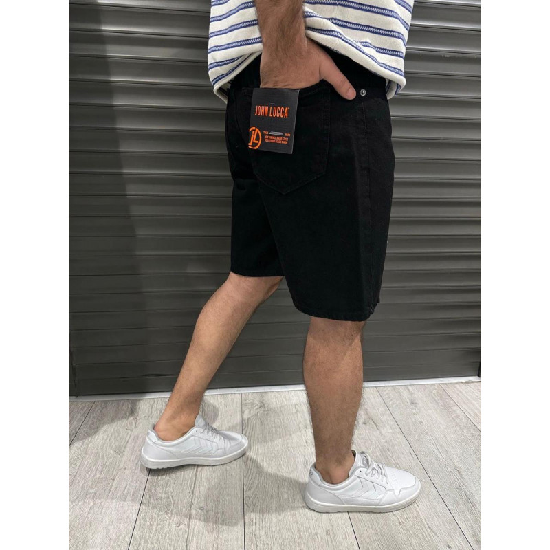 Шорты багги мужские John Lucca широкие 100% коттон , 36, Черный