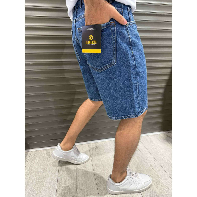 Шорты багги мужские John Lucca широкие 100% коттон , 33, Синий