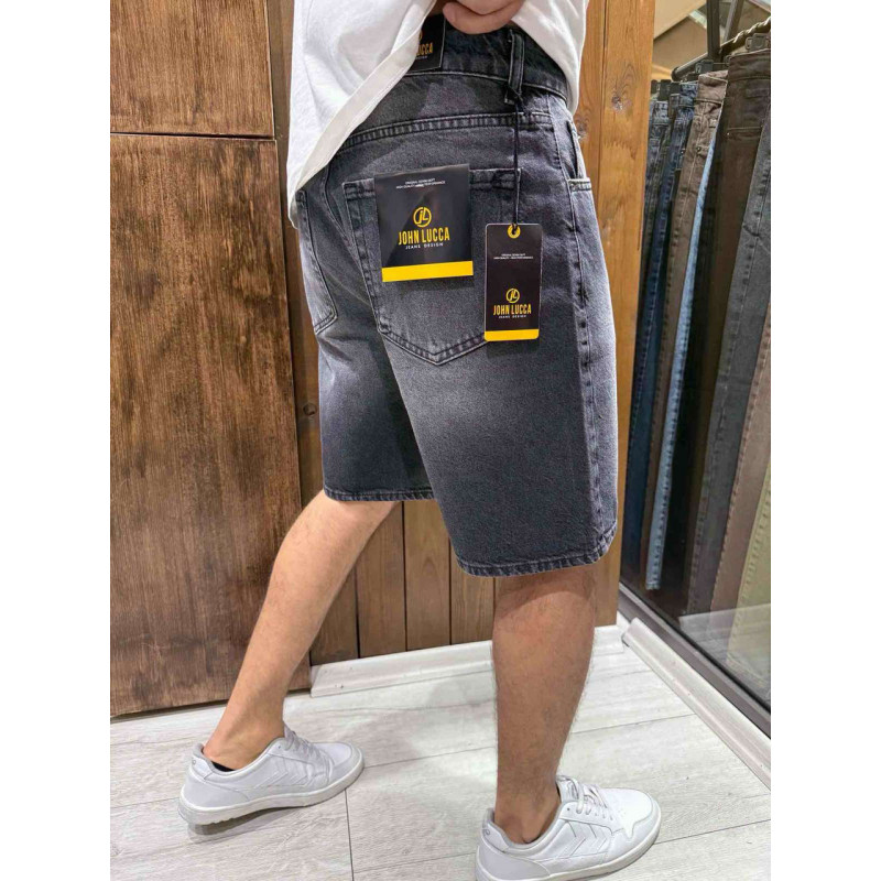 Шорты багги мужские John Lucca широкие 100% коттон , 32, Темно-серый