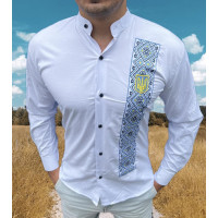 Рубашка Varetti Тризуб вышитая мужская S-XXXL, XXL, Белый