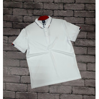 Футболка Panda поло мужская XL-5XL , 4XL,  Белый