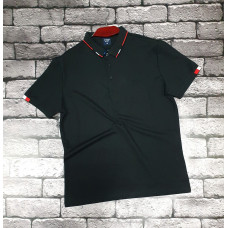 Футболка Panda поло мужская XL-5XL , XXL,  Черный