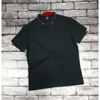 Футболка Panda поло мужская XL-5XL , 5XL,  Черный