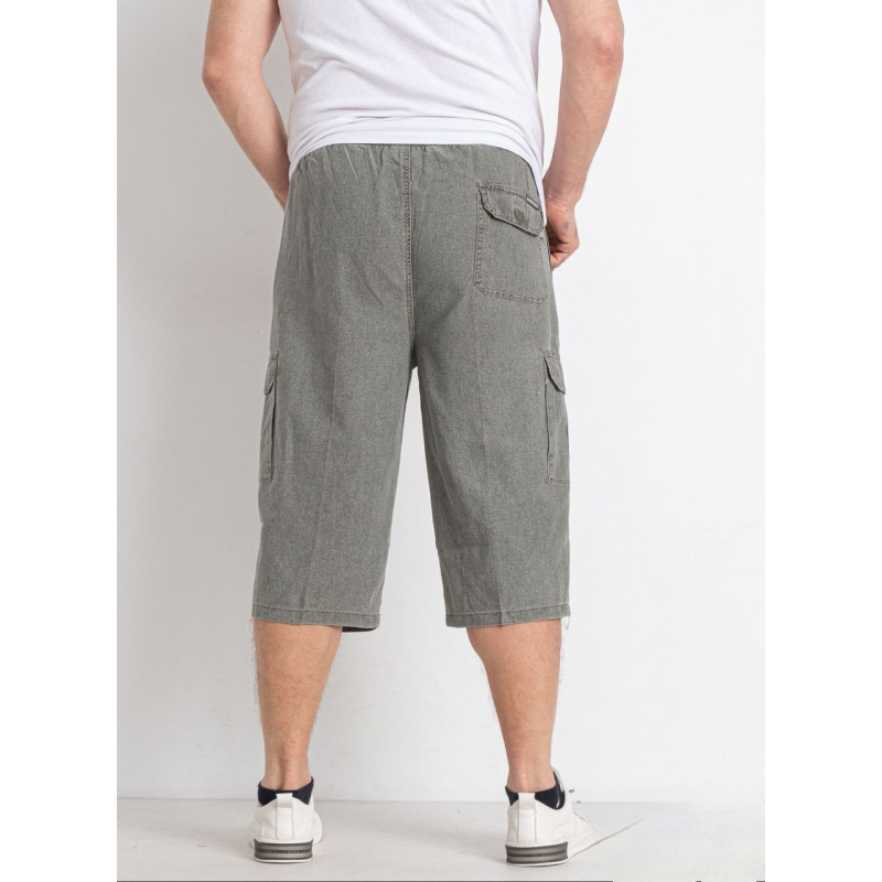 Бриджи шорты мужские Ao Long Лен Xl-5XL  , Бежевый, 5XL