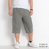 Бриджи шорты мужские Ao Long Лен Xl-5XL  , Серый, 4XL
