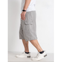 Бриджи шорты мужские Ao Long Лен большие размеры 3Xl-7XL  , Бежевый, 5XL