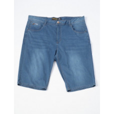 Мужские джинсовые шорты большого размера Fangsida, облегчённый коттон, тянутся , 44, Синий