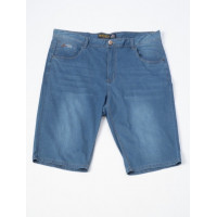 Мужские джинсовые шорты большого размера Fangsida, облегчённый коттон, тянутся , 43, Синий