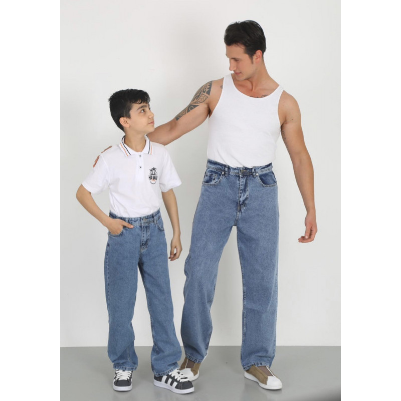 Джинсы багги Willmen широкие для мальчика 9-17 лет скейтеры , Черный 140