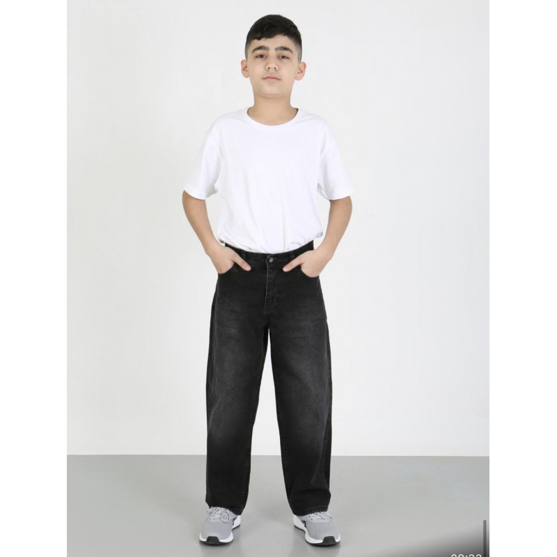 Джинсы багги Willmen широкие для мальчика 9-17 лет скейтеры , Графит 176