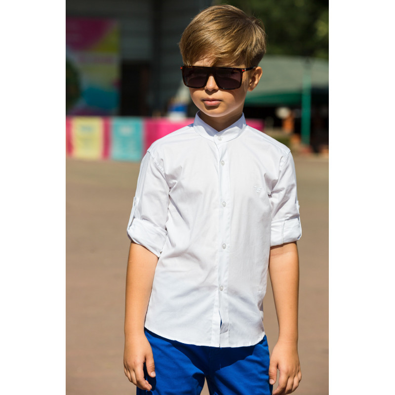 Рубашка Musti с длинным рукавом для мальчика 5-16 лет , Белый ,134