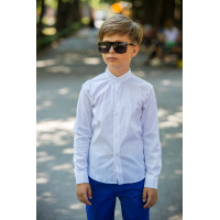 Рубашка Musti с длинным рукавом для мальчика 5-16 лет , Белый ,134