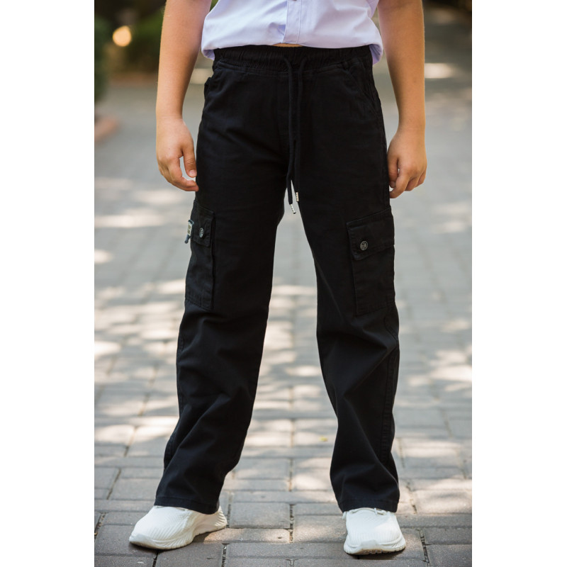 Штаны карго Musti багги уличный стиль мальчику 6-16 лет скейтеры Хаки, 164