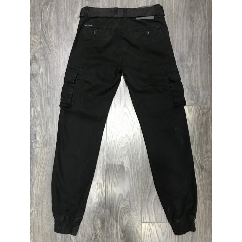 Джогеры джинсы  карго Iteno мужские , 33  Черный