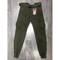 Джогеры джинсы  карго Iteno мужские  , 38  Хаки
