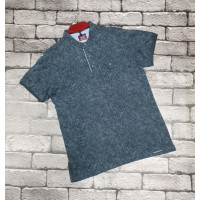 Футболка Red-Down с воротником стойка мужская  , XXXL,  Черный