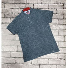 Футболка Red-Down с воротником стойка мужская  , XXXL,  Черный