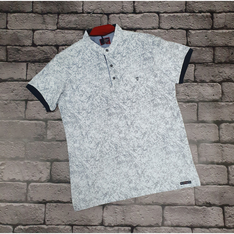 Футболка Red-Down с воротником стойка мужская  , XXXL,  Синий