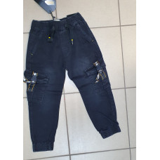 Джогери джинси карго для хлопчика SEAGUL 3-8 років арт.2004, Розмір дитячого одягу (за зростанням) 98, Колір Чорний