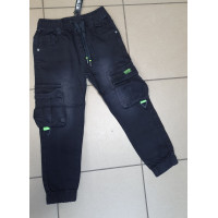 Джогери джинси карго для хлопчика SEAGUL 3-8 років арт.2006, Розмір дитячого одягу (по зростанню) 116, Колір Чорний