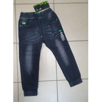 Джогеры джинсы для мальчика SEAGUL  3-8 лет арт.2007, Размер детской одежды (по росту) 128, Цвет Черный