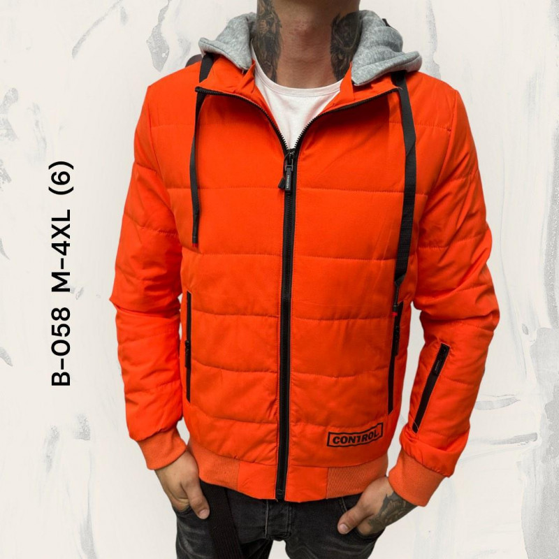 Куртка мужская BIHOR весенняя, Графит, 4XL