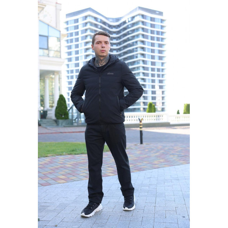 Куртка мужская Bihor двухсторонняя M-5XL , Черный,  5XL