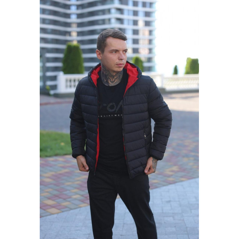 Куртка мужская Bihor двухсторонняя M-5XL , Красный,  XXL
