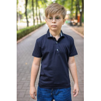 Футболка поло Blueland для мальчика 9-16 лет , Темно-синий,  170