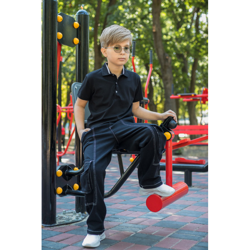 Футболка поло Blueland для мальчика 9-16 лет , Темно-синий,  170