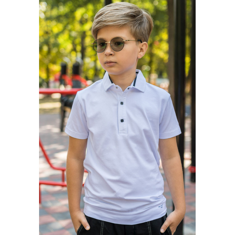 Футболка поло Blueland для мальчика 9-16 лет , Темно-синий,  170