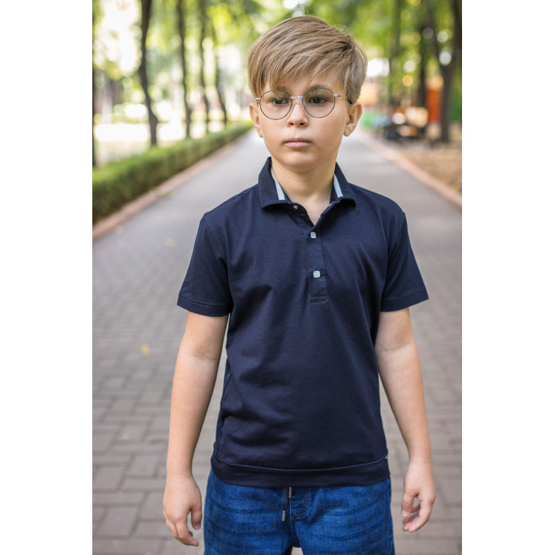 Футболка поло Blueland для мальчика 9-16 лет , Белый,  170