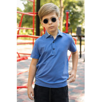 Футболка поло Blueland для мальчика 9-16 лет , Джинс,  140