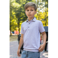 Футболка поло Blueland для мальчика 9-16 лет , Серый,  140