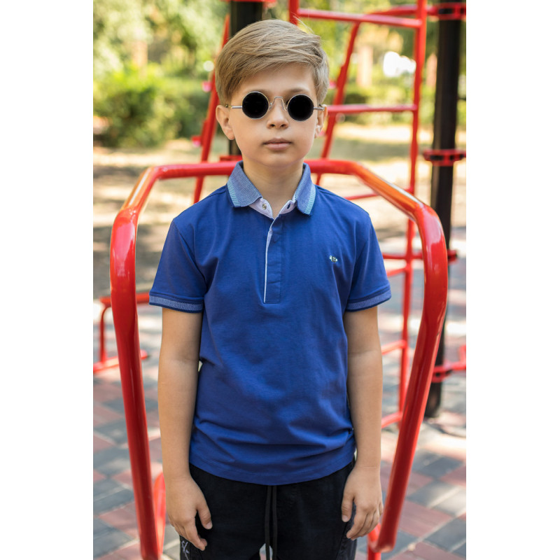 Футболка Blueland поло для мальчика 8-16 лет , Голубой,  170