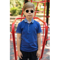 Футболка Blueland поло для мальчика 8-16 лет , Синий,  170