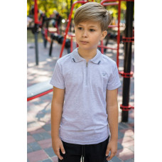 Футболка Blueland поло для мальчика 8-16 лет , Серый,  170