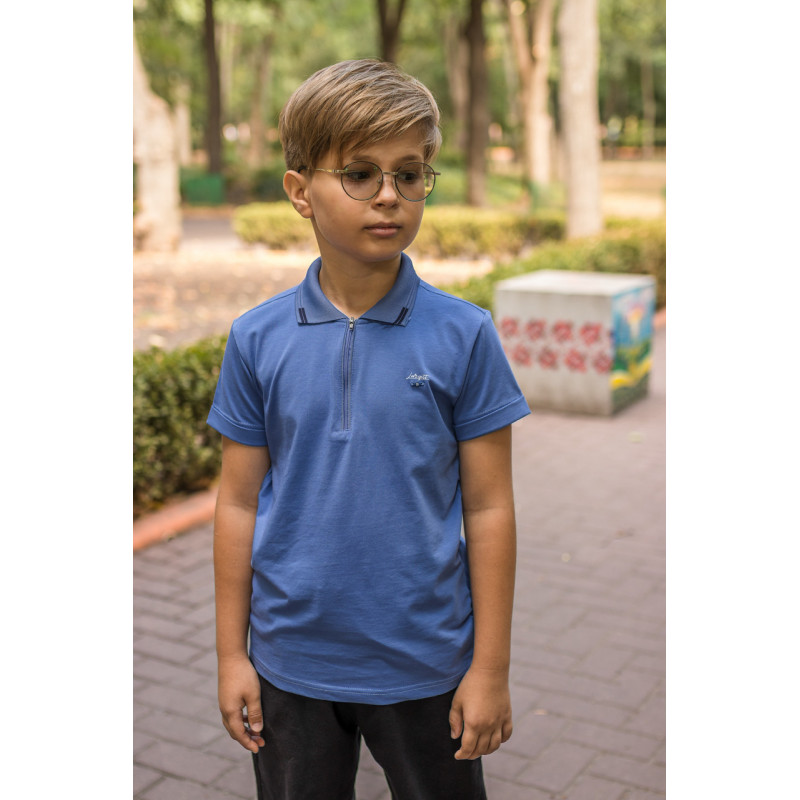 Футболка Blueland поло для мальчика 8-16 лет , Серый,  170