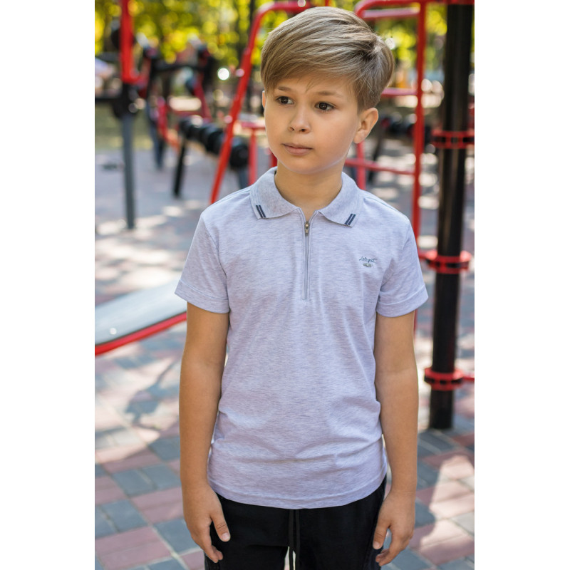 Футболка Blueland поло для мальчика 8-16 лет , Джинс,  146