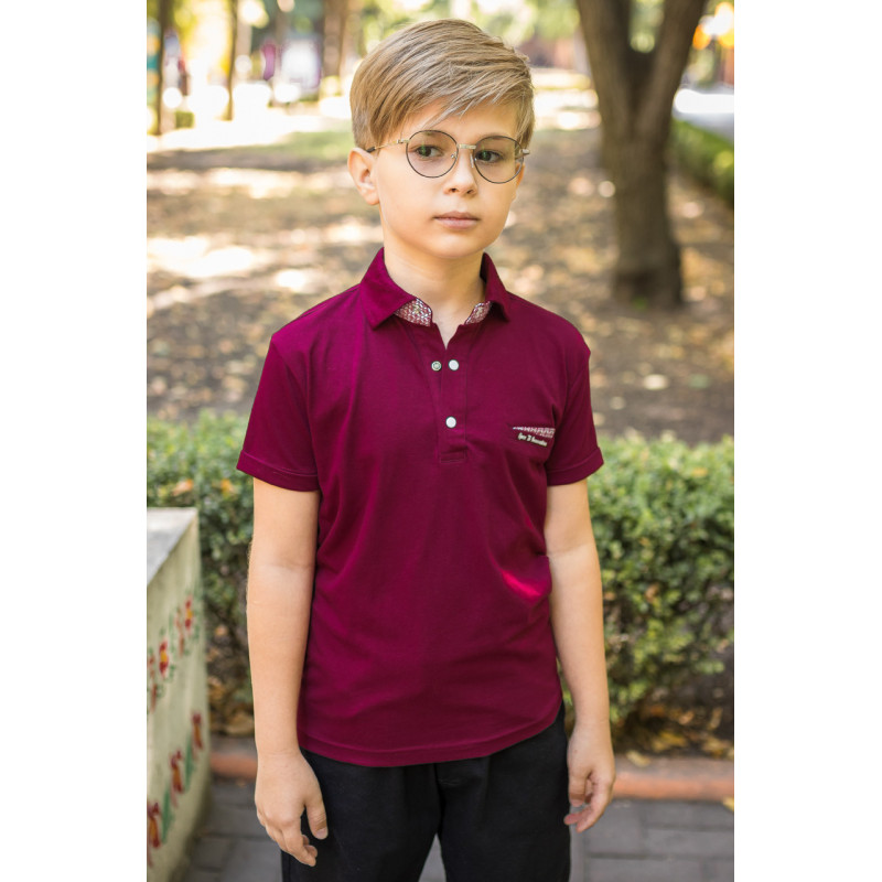 Футболка поло Blueland для мальчика 5-9 лет , 116, Темно-синий