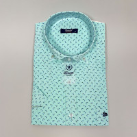 Рубашка мужская с коротким рукавом M-XXL Мята , XL, Мята