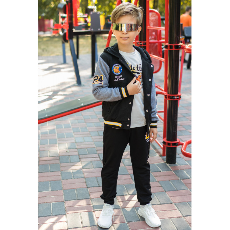 Костюм Happy House спортивный для мальчика 4-12 лет, Черный 104