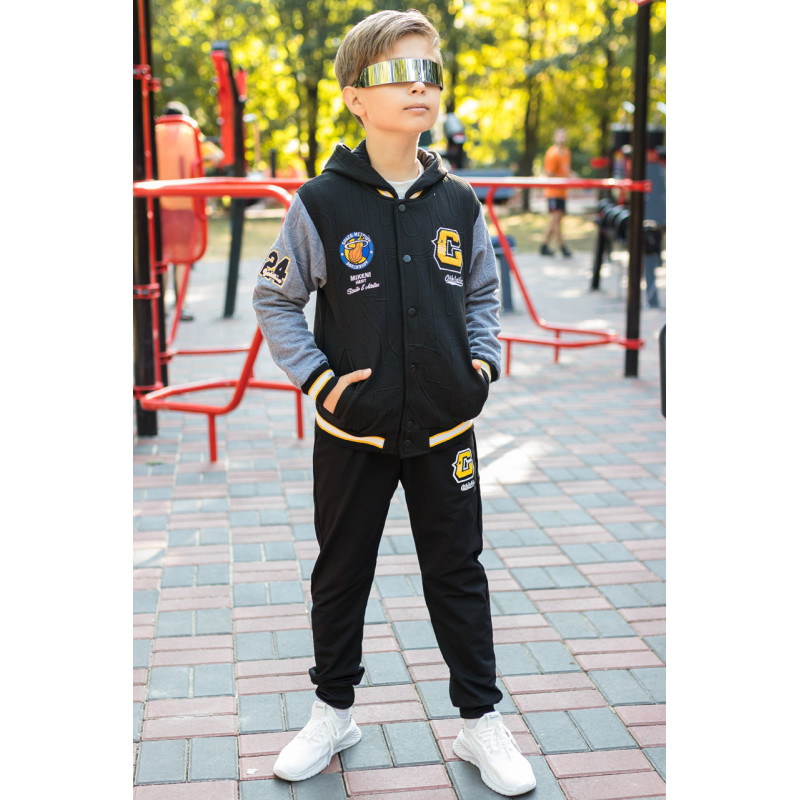 Костюм Happy House спортивный для мальчика 4-12 лет, Черный 104